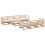 VidaXL vidaXL Garden Sofa Set 8 Piece Outdoor Sofa Set Corner Sofa Solid Wood Pine 1