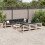 VidaXL vidaXL Garden Sofa Set 8 Piece Outdoor Sofa Set Corner Sofa Solid Wood Pine 3
