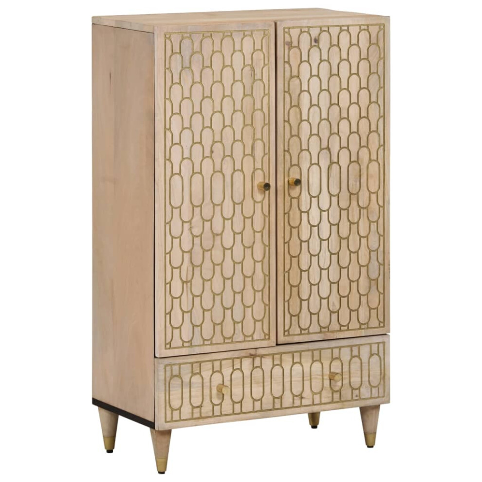 Vidaxl Highboard Sideboard Storage Cupboard Side Cabinet Solid Wood Mango