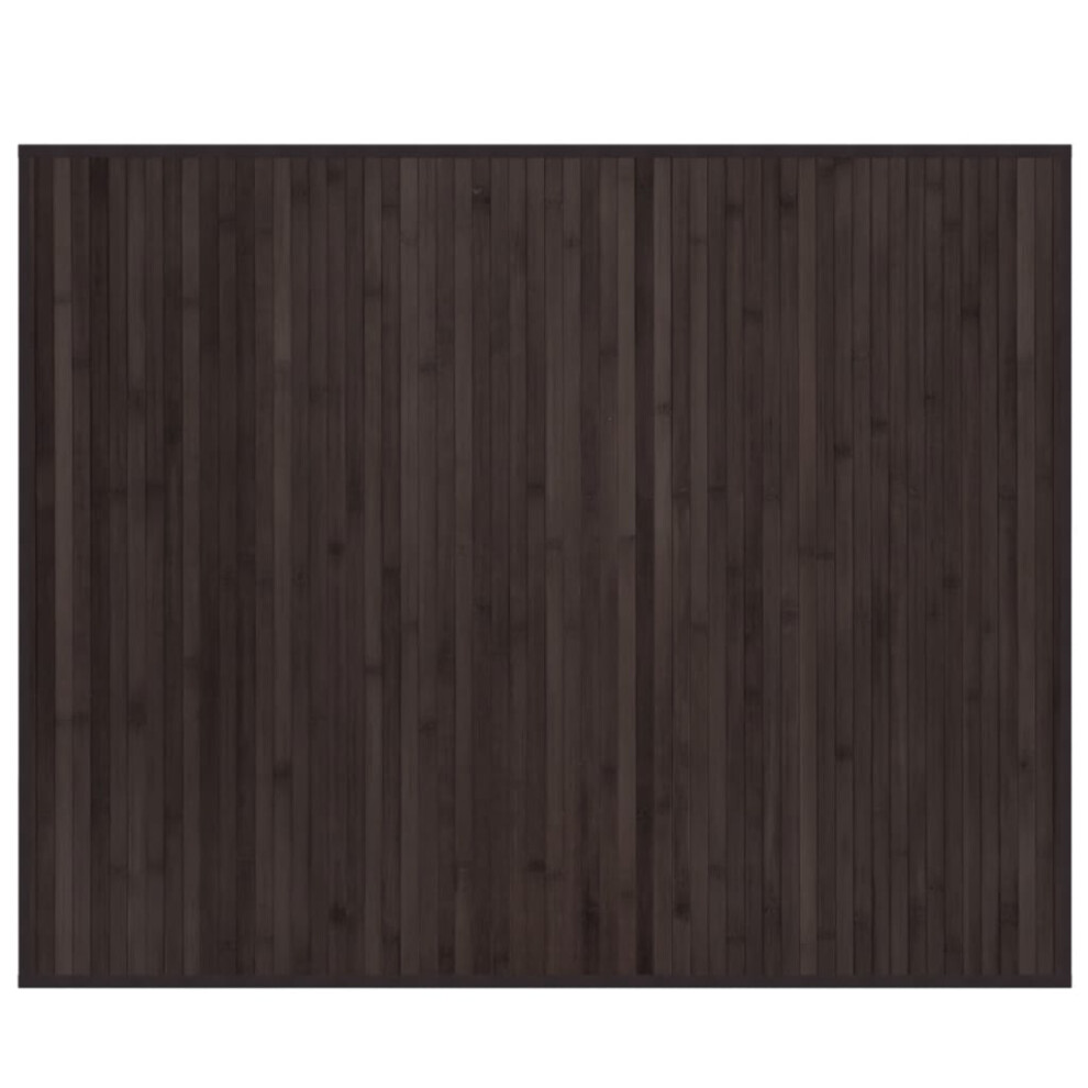 Vidaxl Rug Floor Mat Area Rug Carpet Runner Rectangular Dark Brown Bamboo