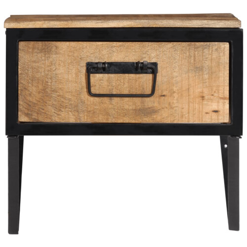 VidaXL vidaXL Bedside Cabinet Nightstand Side Table Bed Cabinet Solid Wood Mango 1