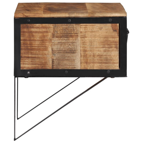 VidaXL vidaXL Bedside Cabinet Nightstand Side Table Bed Cabinet Solid Wood Mango 2