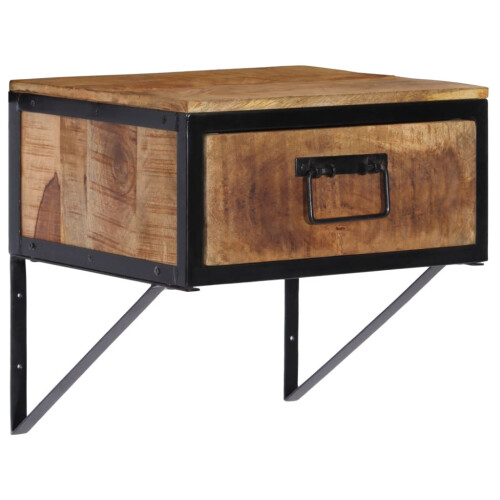 VidaXL vidaXL Bedside Cabinet Nightstand Side Table Bed Cabinet Solid Wood Mango