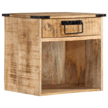 vidaXL Bedside Cabinet Nightstand Side Table Bed Cabinet Solid Wood Mango
