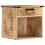 VidaXL vidaXL Bedside Cabinet Nightstand Side Table Bed Cabinet Solid Wood Mango 1