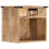 VidaXL vidaXL Bedside Cabinet Nightstand Side Table Bed Cabinet Solid Wood Mango 11