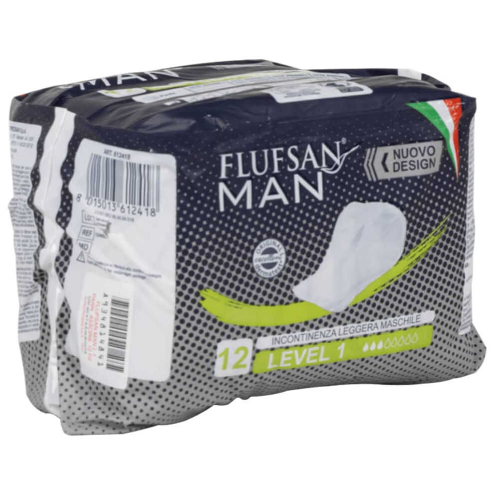 Flufsan Men Absorbent Protector Level 1 Protective Incontinence Pads 96 pcs