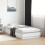 VidaXL vidaXL Bed Frame Bedroom Bed Base Bedstead White 90x190 cm Engineered Wood 3