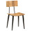VidaXL vidaXL 2x Solid Wood Mango Dining Chairs Kitchen Wooden Dining Room Chair 10