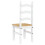VidaXL vidaXL Dining Chairs Dining Room Kitchen Chair 2 pcs White Solid Wood Pine 7