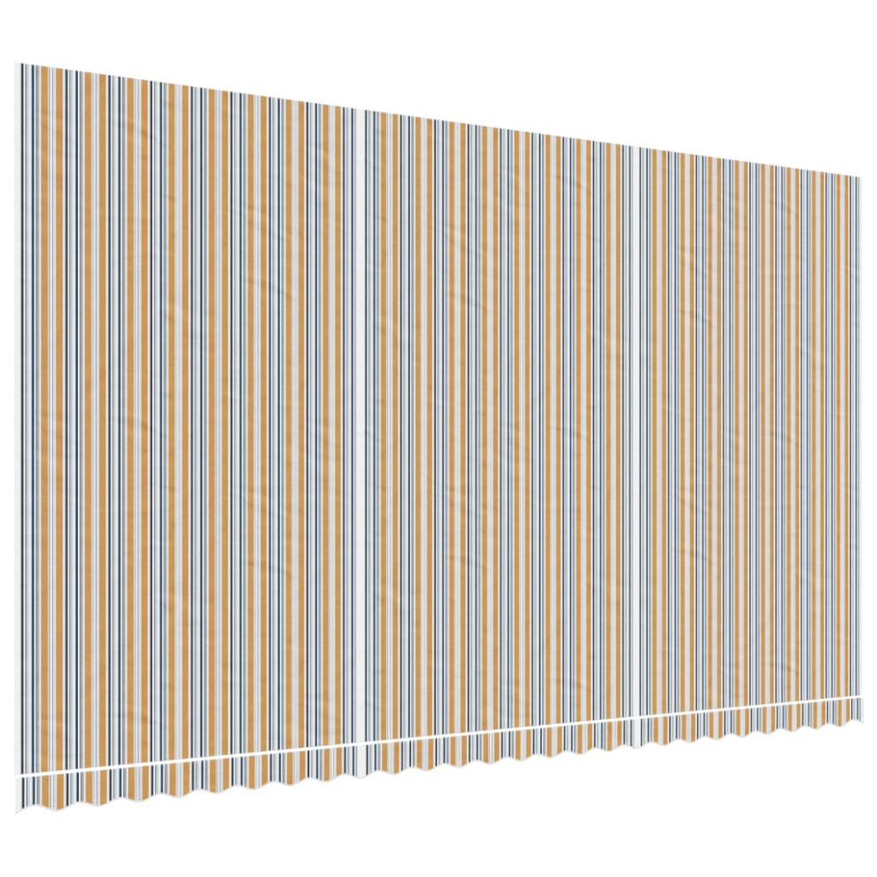 Vidaxl Replacement Fabric For Awning Canopy Cloth Multicolour Stripe 6X3.5 M