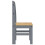 VidaXL vidaXL Dining Chairs Dining Room Kitchen Chair 2 pcs Grey Solid Wood Pine 6