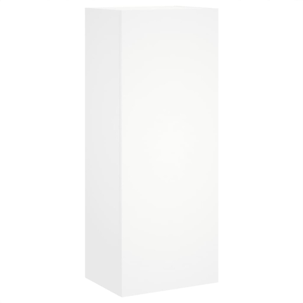 Vidaxl Tv Wall Cabinet Wall-Mounted Tv Cabinet Tv Unit White Engineered Wood