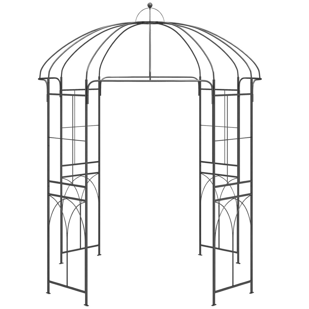 Eurotrade 7 X 7Ft Bird Cage Shape Metal Garden Arbour - Image 2