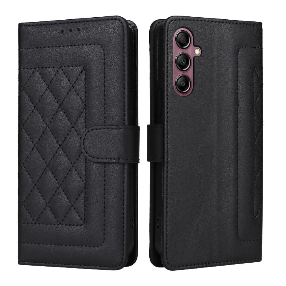 (Black) Flip Case For Samsung Galaxy A14 4G/5G Wallet Flip Cover Leather Case Simple Business Shockproof Black 764762709167