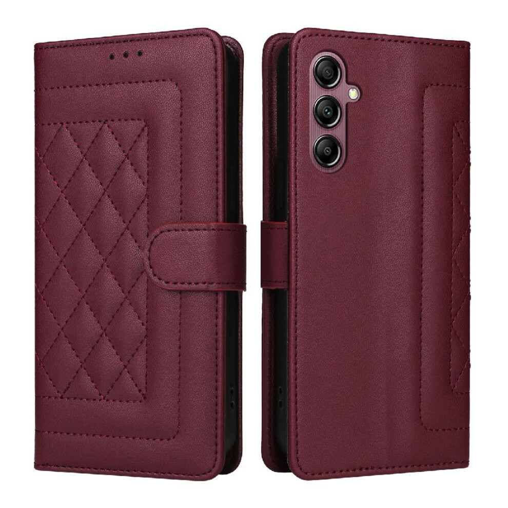 (Red) Flip Case For Samsung Galaxy A14 4G/5G Wallet Flip Cover Leather Case Simple Business Shockproof Red 764762709150