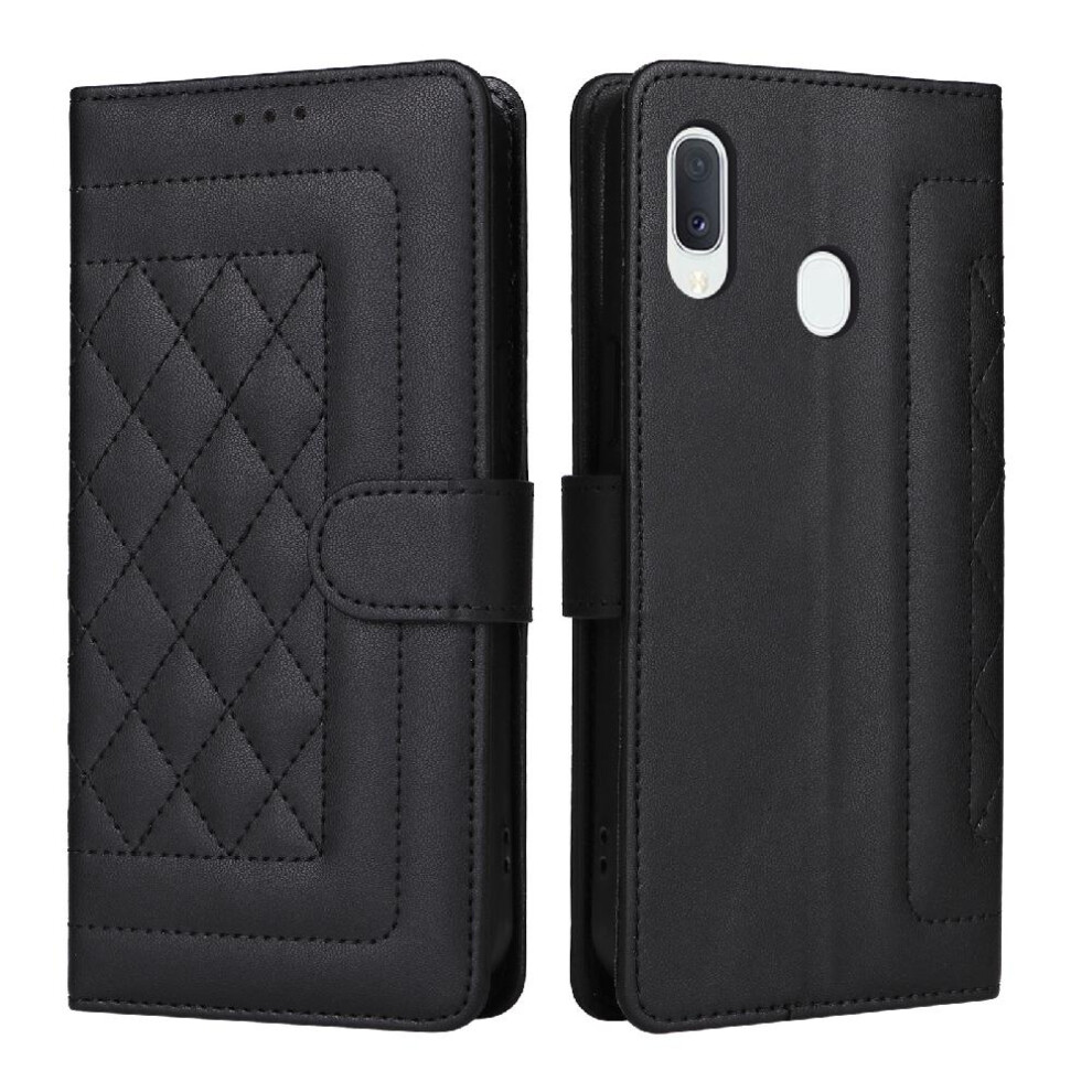 (Black) Flip Case For Samsung Galaxy A20e Simple Business Flip Cover Wallet Leather Case Shockproof Black 764762709372