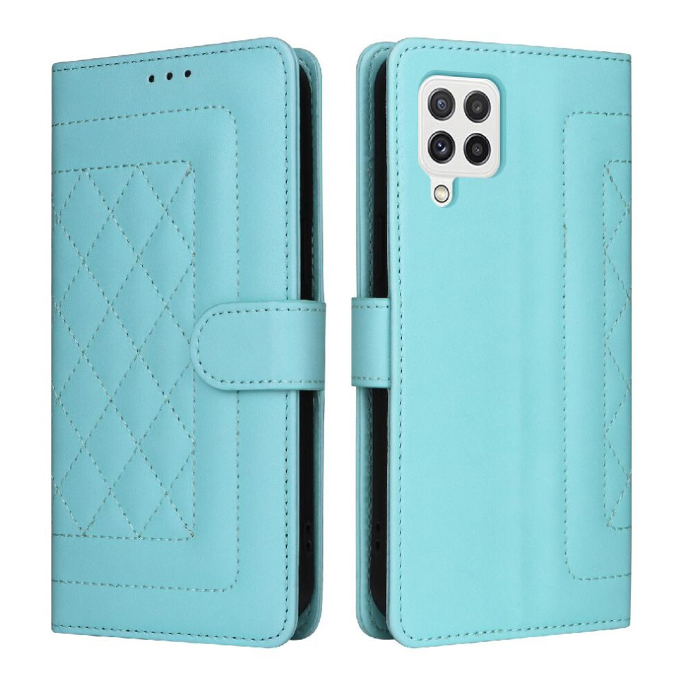 (Green) Flip Case For Samsung Galaxy A22 4G Leather Case Flip Cover Shockproof Wallet Simple Business Green 764762709549