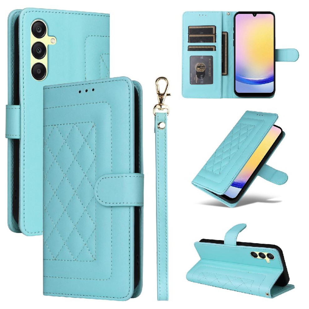 (Green) Flip Case For Samsung Galaxy A25 5G Leather Case Simple Business Flip Cover Wallet Shockproof Green 764762709822