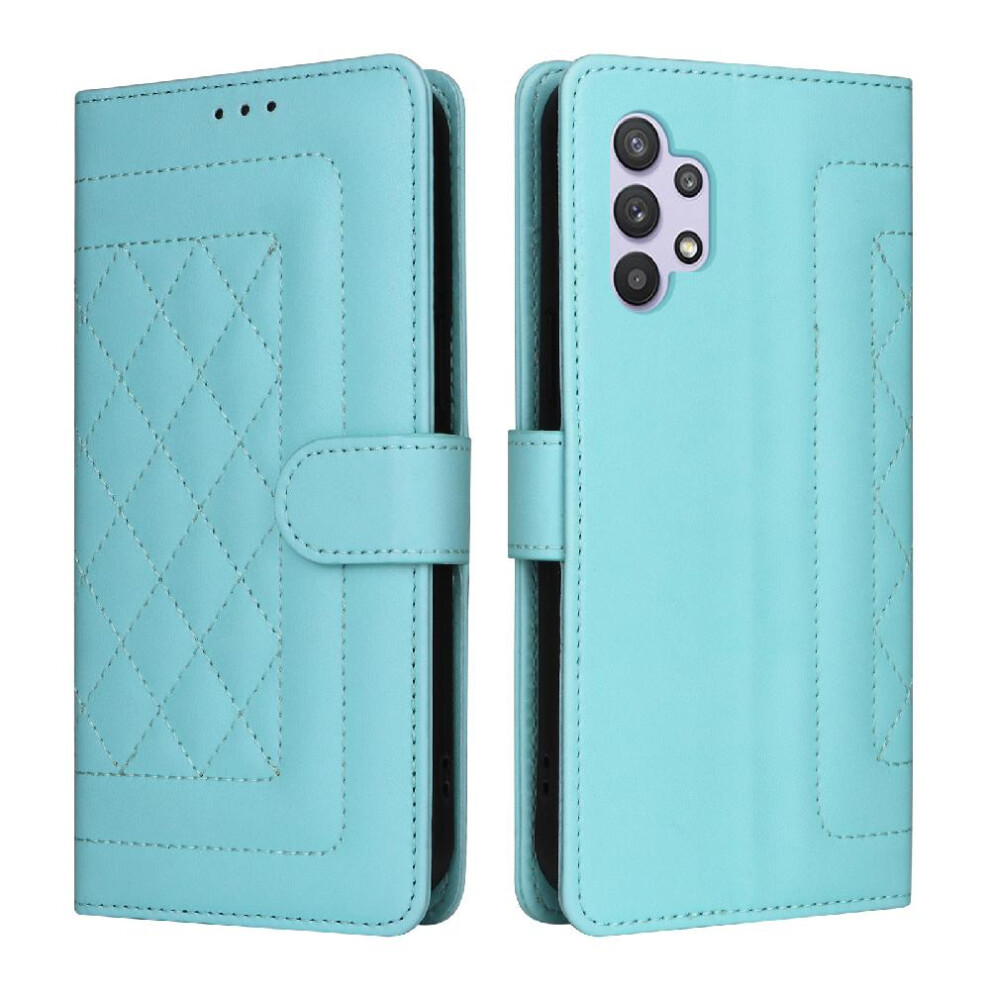 (Green) Flip Case For Samsung Galaxy A32 5G Simple Business Flip Cover Wallet Leather Case Shockproof Green 764762709969