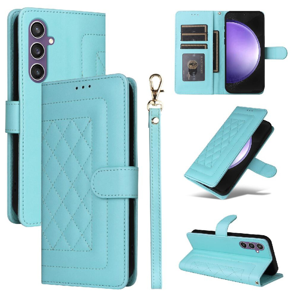 (Green) Flip Case For Samsung Galaxy S23 Fe Shockproof Wallet Simple Business Flip Cover Leather Case Green 764762712204