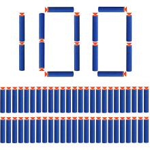 100 Pieces 7.2cm Suction Cup Darts Refill Bullets Foam