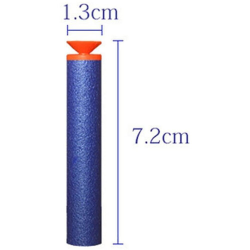 100 Pieces 7.2cm Suction Cup Darts Refill Bullets Foam 1
