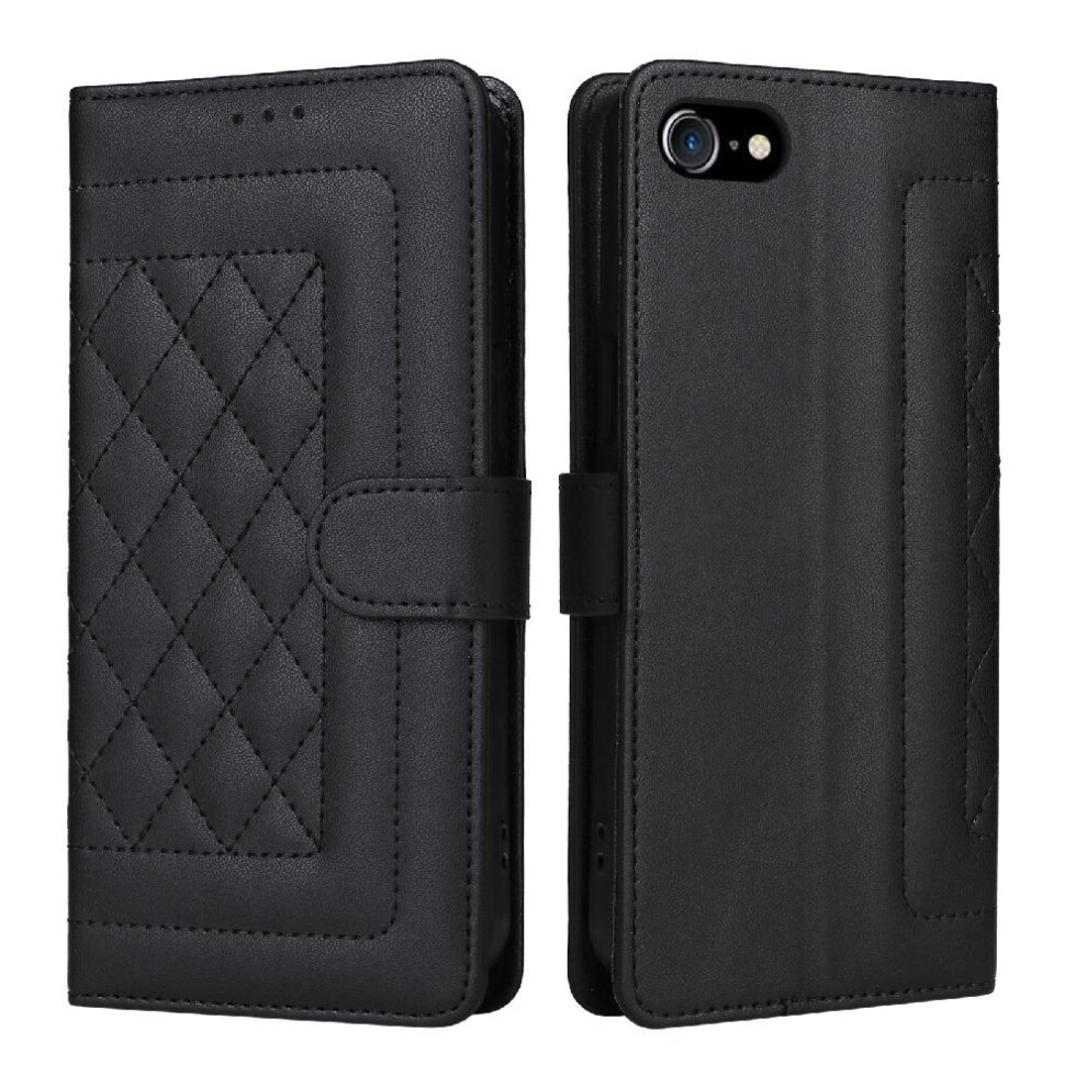(Black) Flip Case For Iphone 6 Shockproof Flip Cover Leather Case Simple Business Wallet Black 764762713782