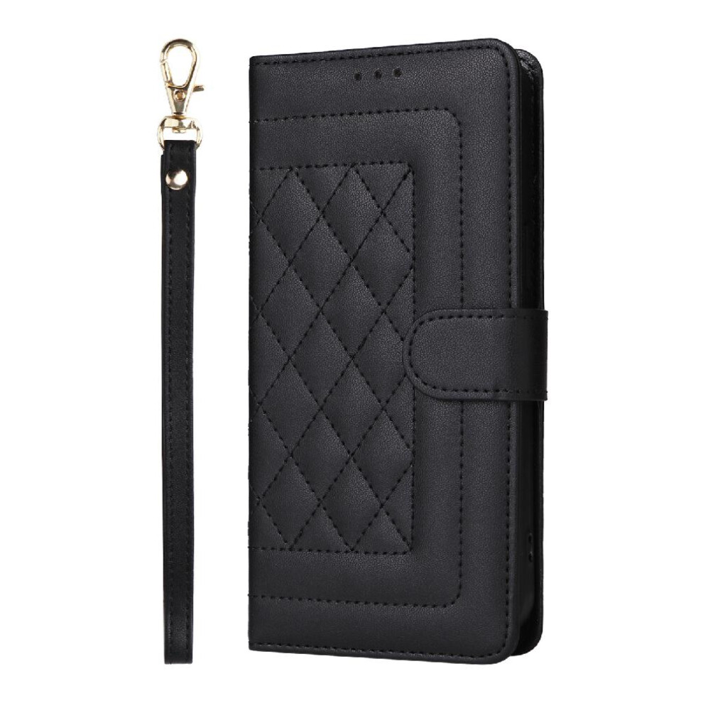(Black) Flip Case For Realme 7I Shockproof Wallet Leather Case Flip Cover Simple Business Black 764762715533