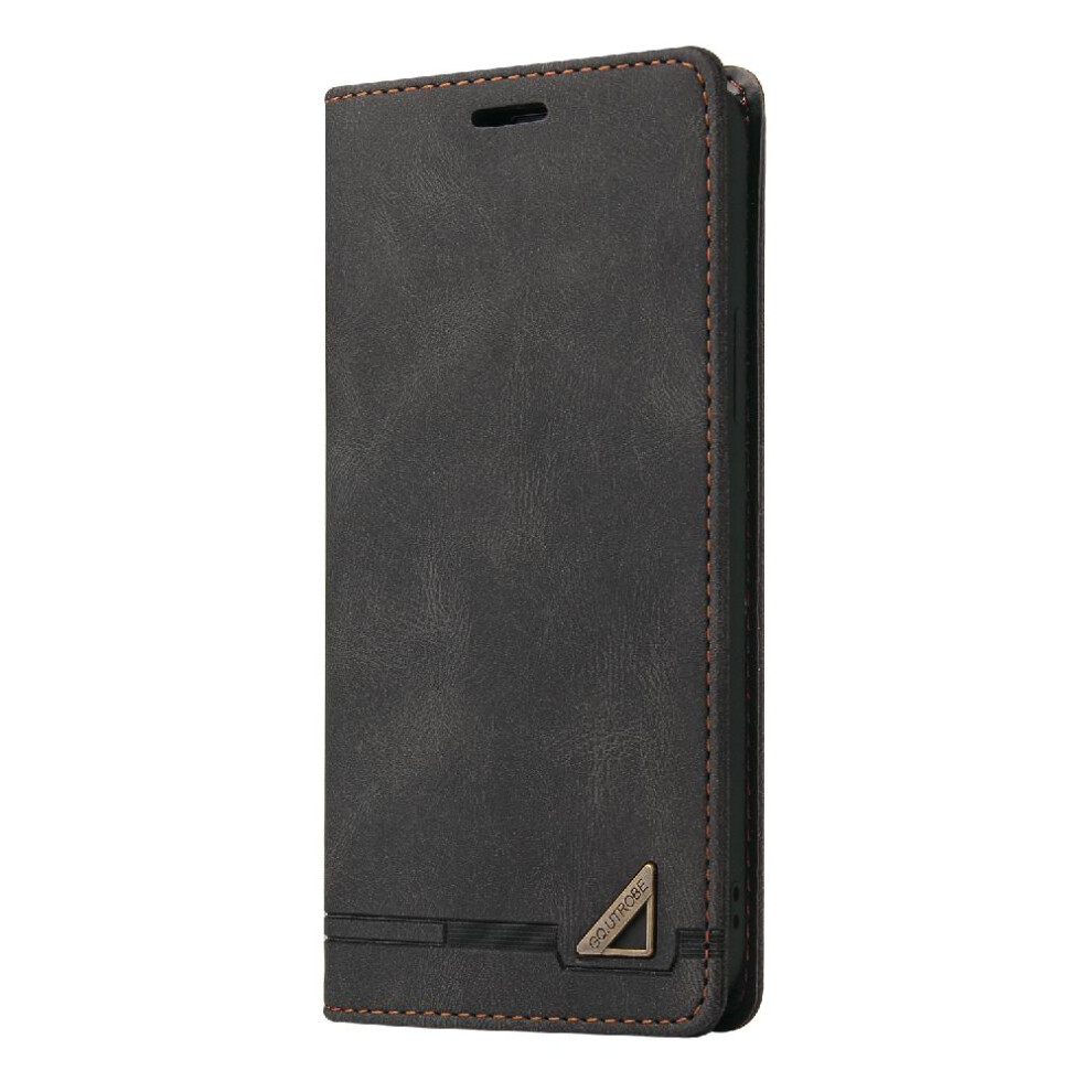 (Black) Case For Xiaomi Redmi Note12 5G Kickstand Premium Leather Two Card Slots Premium Leather Black 764762720711