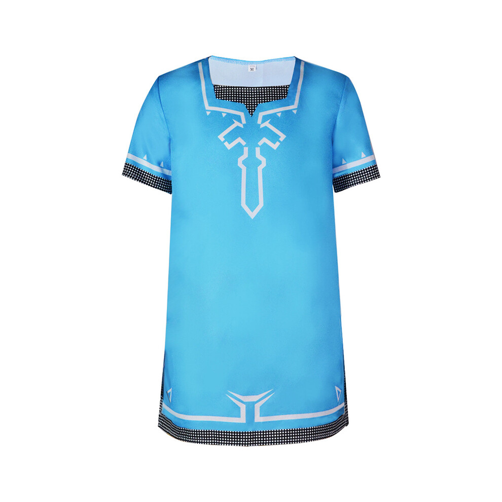 Photos - Fancy Dress Zelda Cosplay Costume Cloak T-shirt Halloween Carnival Suit Coat Tops(T-shirt, Kids 110CM)