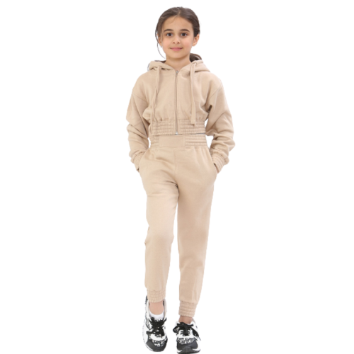 Nude 11 12 Years Kids Girls 2 Pcs Tracksuit Hoodie Joggers Sweatpants Jogging Suit 7 to 14 years