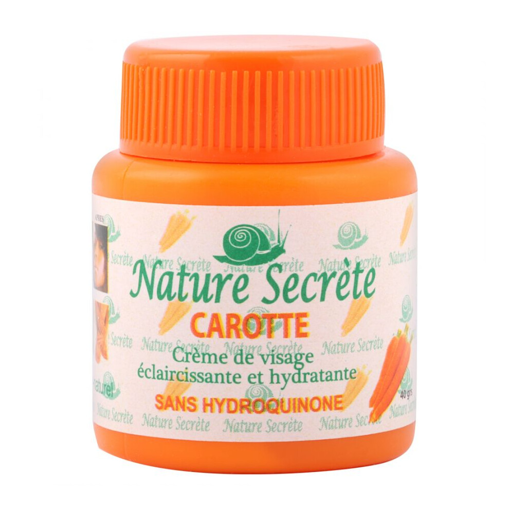 Nature Secrete Carotte Brightening Whitening And Moisturizing Face Cream with Carrot Oil For Normal to Dry Skin, 40g