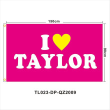 (H) Pink Taylor Flag, 3x5ft Taylor 2024 Flag Musician Flags Pink Music Flag For Room College Dorm Bedroom Wall Decor Swift Banner