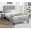 Comfy Living (3ft Single, Light Grey) Fabric Bedframe With Padded Headboard Various Sizes And Colours 1