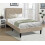 Comfy Living (3ft Single, Stone) Fabric Bedframe With Padded Headboard Various Sizes And Colours 1
