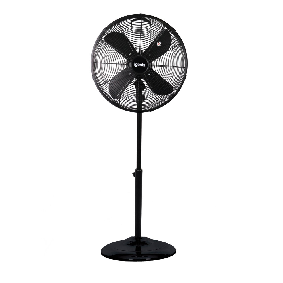 Igenix Df1660bl Pedestal Fan, 16 Inch, 3 Speed, Quiet Operation Black