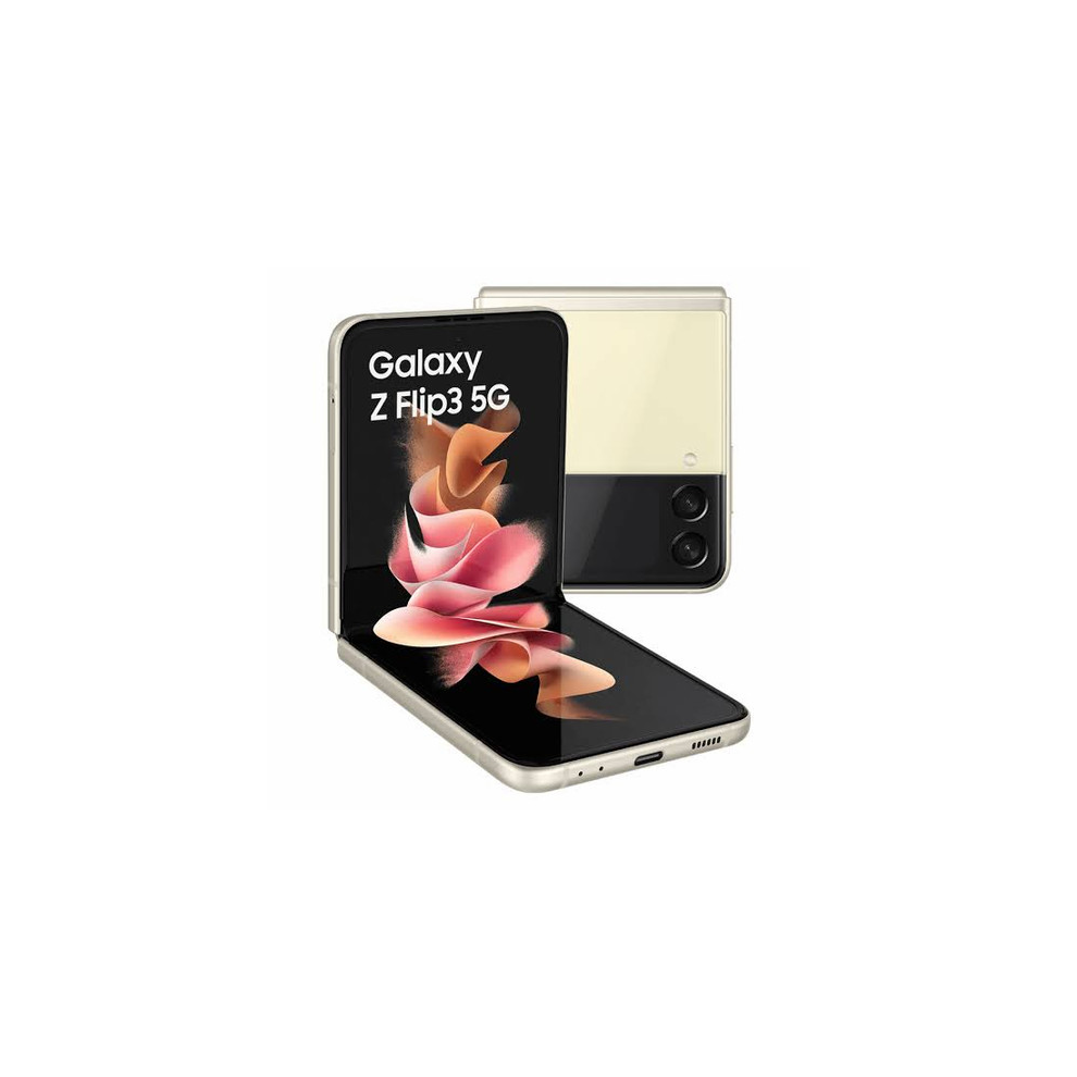 (Cream) Samsung Galaxy Z Flip 3 5G 128GB | Unlocked