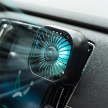 Car Fan Auto Air Vent Mounted Fans USB Dazzling Color Powerful Cooling