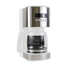 Kenmore Aroma Control 12-Cup Programmable Coffee Maker - White, Delay Start, Pause & Pour, Aroma Bloom Brew, 12-Cup Glass Carafe, Filter Included