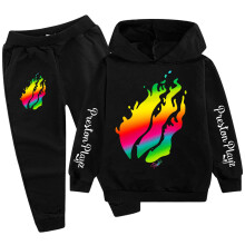 (Black, 130cm) Preston Playz Kids Hoodie and Pants Set