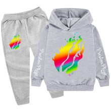 (Grey, 110cm) Preston Playz Kids Hoodie and Pants Set