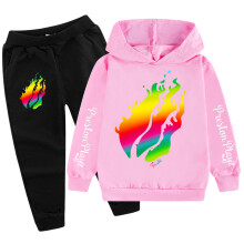 (Black Pink, 150cm) Preston Playz Kids Hoodie and Pants Set