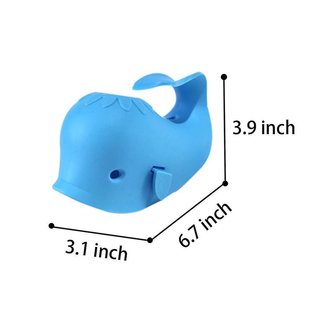 (Blue) 2023 Faucet Cover Bathtub Baby Tub, Faucet Cover Baby Bathtub Silicone Whale For Kids, Bath Spout Cover Baby Bathtub Fast Blue