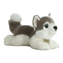 Aurora Entzckendes Miyoni-Husky-Stofftier lebensechte Details geschtzte Kameradschaft Grau, 20,3 cm