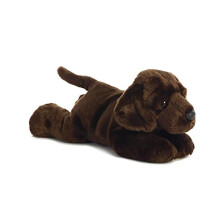Aurora? Adorable Flopsie? Max? Chocolate Lab Stuffed Animal - Playful Ease - Timeless Companions - Brown 12 Inches