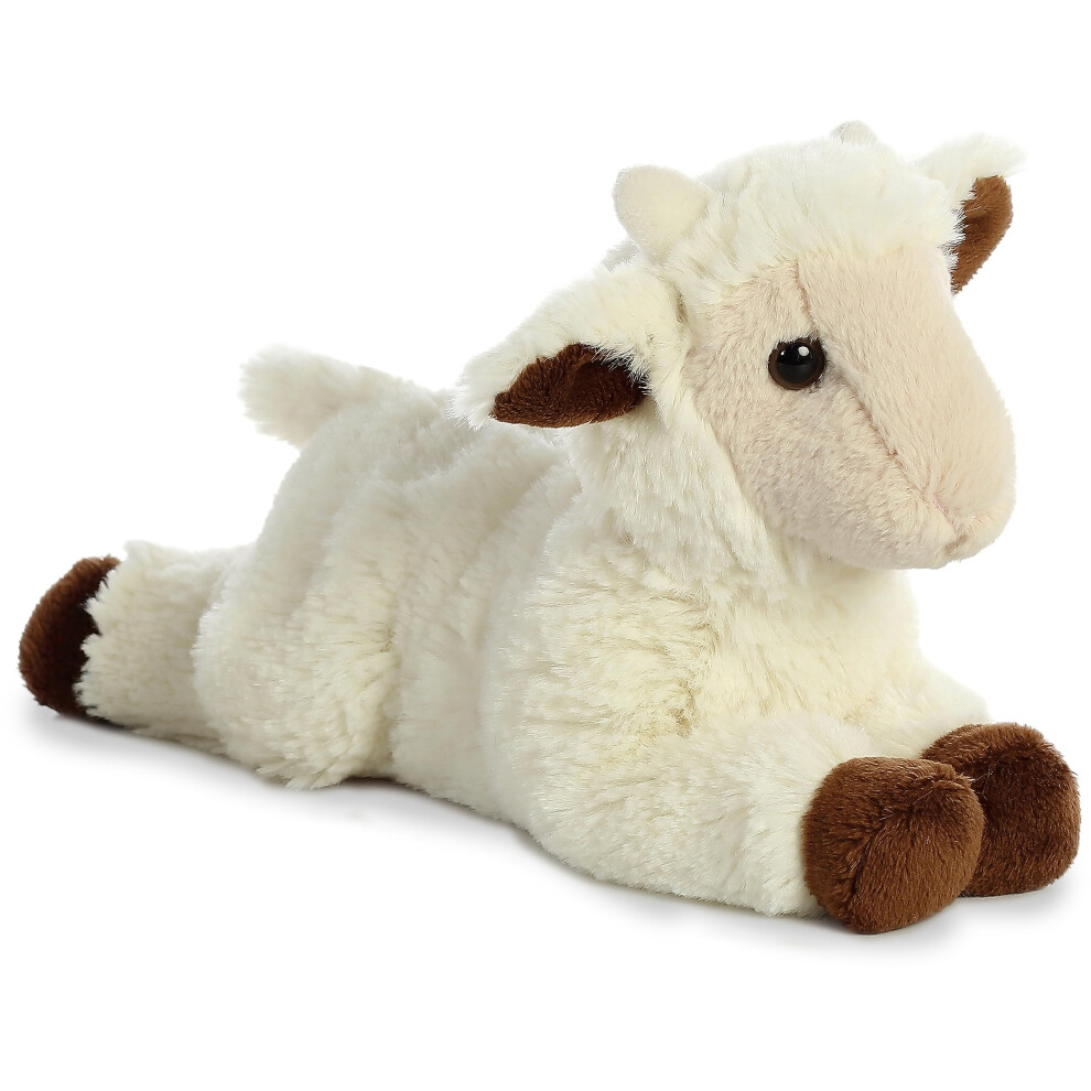 Aurora? Adorable Mini Flopsie? Goat Kid Stuffed Animal - Playful Ease - Timeless Companions - White 8 Inches