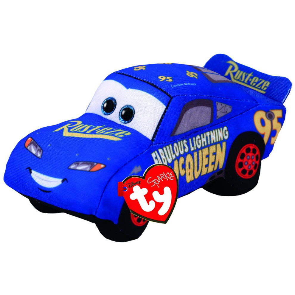 Ty Cars 3 Fabulous Lightning McQueen Plush Toy, Blue