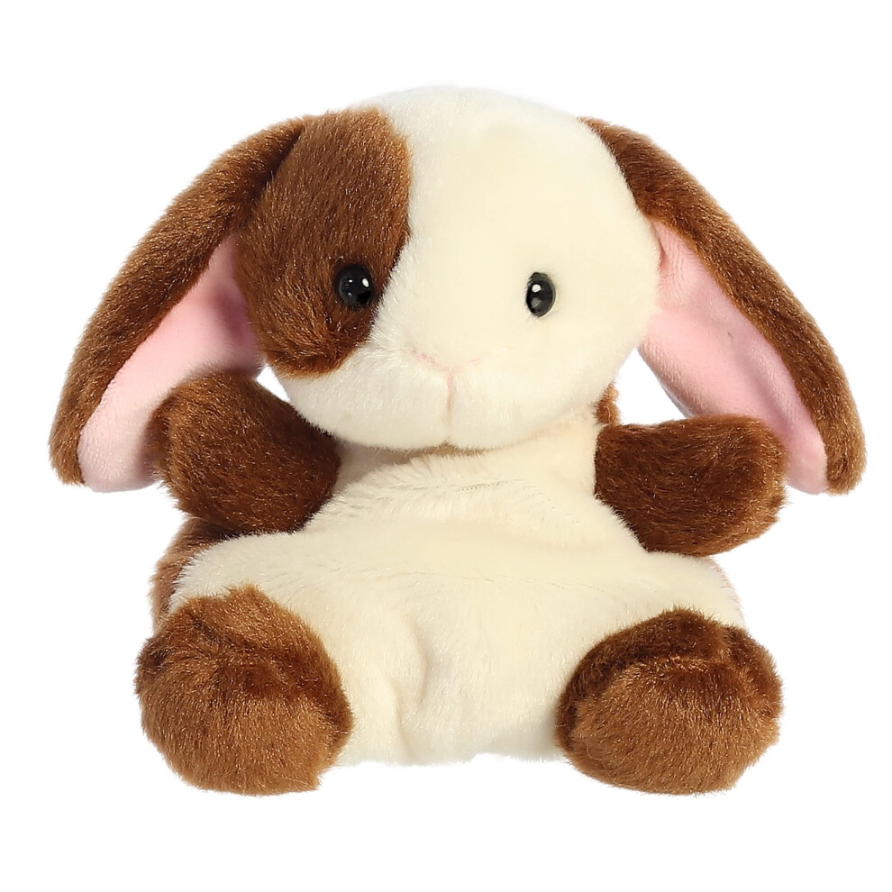 Aurora? Adorable Palm Pals? Clover Bunny Stuffed Animal - Pocket-Sized Fun - On-The-Go Play - Brown 5 Inches