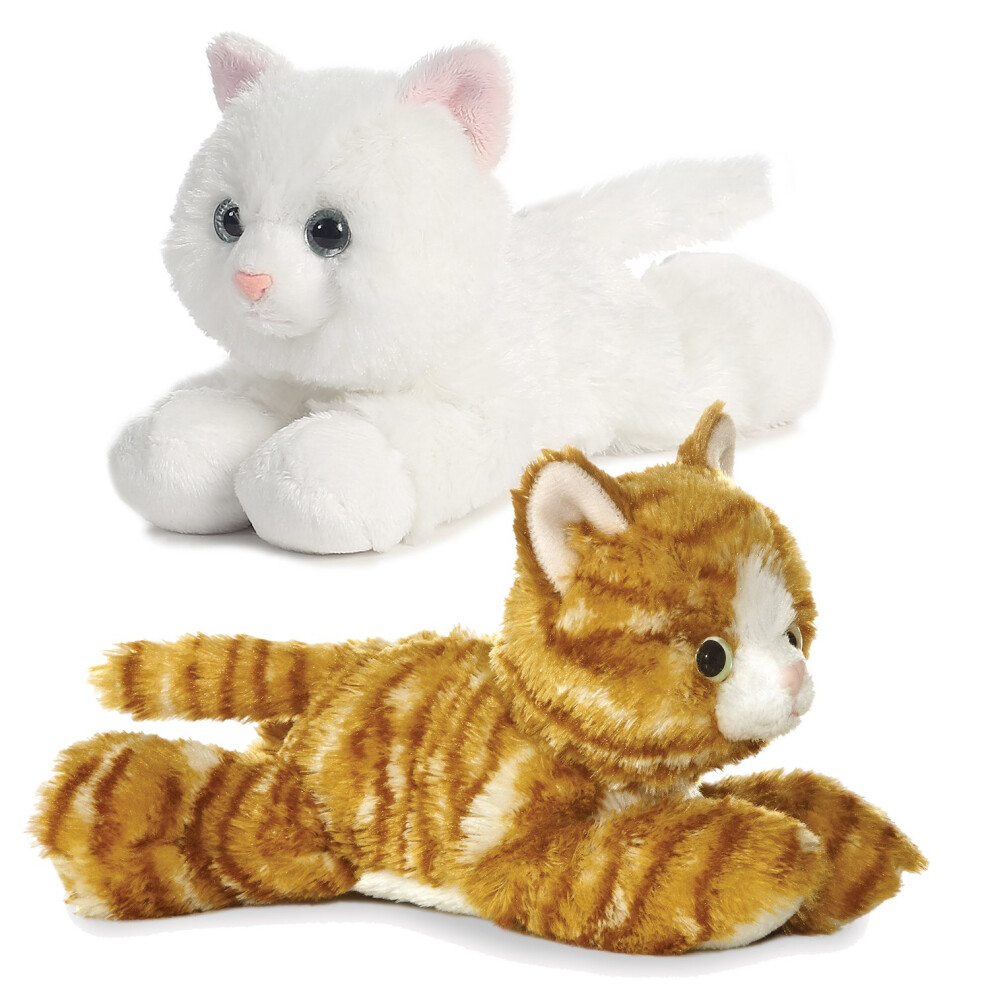 Aurora Bundle of 2 Plush Cats - 8" Molly and Sugar Too